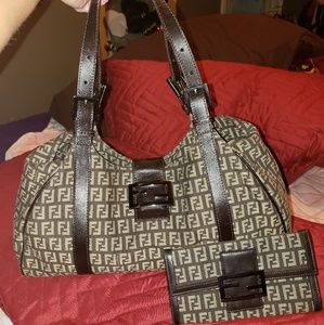 Fendi bag w fendi wallet